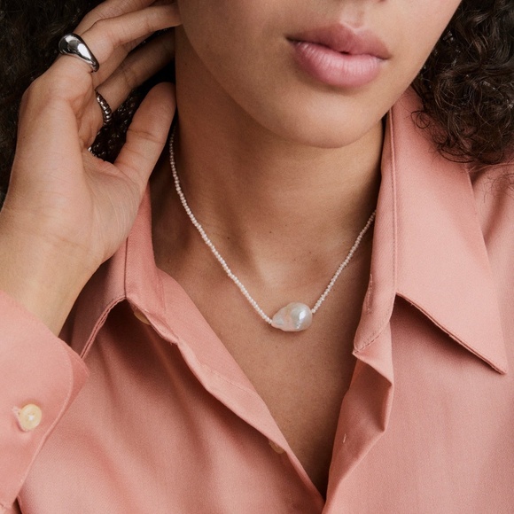 MEJURI CLARA PEARL NECKLACE 925 NIB - Picture 1 of 5